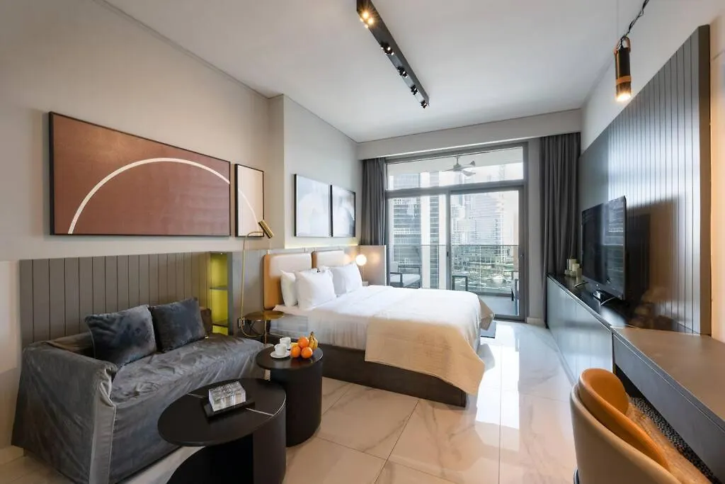 Ultimate Stay, Cozy Studio Apt, 5Min To Dubai Mall - 811 דירה